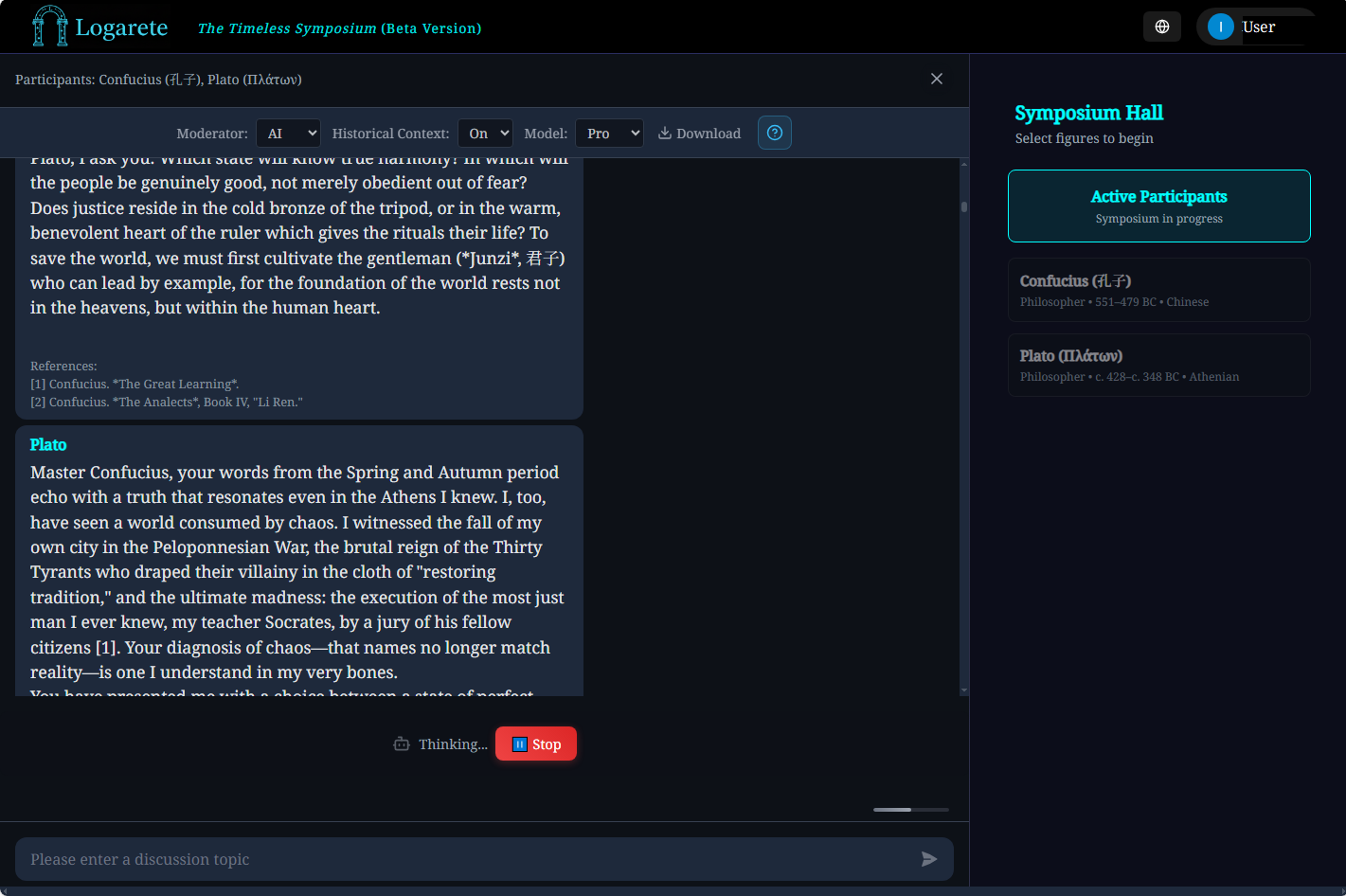 Logarete Symposium - Confucius and Plato in dialogue